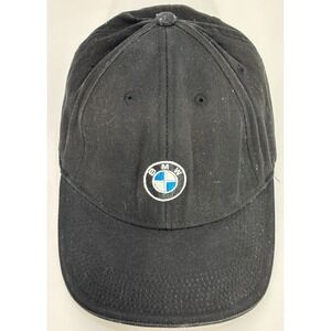 BMW Lifestyle Baseball Cap Mens Black Embroidered Logo Adjustable Vintage Hat